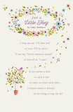 UK Greetings Thinking of You Just a Little Hug greeting card showing a heartfelt message and a comforting design.