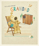 UK Greetings To a Very Special Grandad Boofle birthday card featuring colorful illustrations and heartfelt message for grandad.