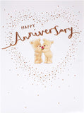 UK Greetings wedding anniversary greeting card featuring adorable teddies, perfect for celebrating special moments with a loved one.