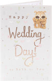 UK Greetings Wedding Day Boofles Toast Card featuring colorful illustrations and heartfelt message for celebrating a wedding occasion.