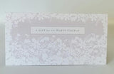 UK Greetings wedding gift money wallet and greeting card, featuring elegant design for wedding celebrations and monetary gifts.