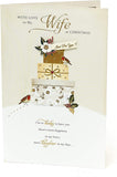 UK Greetings Wife Christmas Card featuring festive design, perfect for sending holiday wishes to your wife.