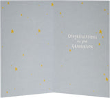 UK Greetings exam success greeting card featuring cheerful design for GCSE, A-Level, and university graduation celebrations.