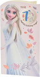 Disney Frozen Elsa birthday greeting card by UK Greetings, featuring a magical design for a 7th birthday princess celebration.