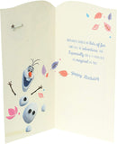 Disney Frozen Elsa birthday card by UK Greetings featuring a magical design for a 7th birthday celebration.