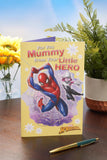 UK Greetings Marvel Spider-Man Mother’s Day Card with hero design, featuring Spider-Man illustration for celebrating moms.