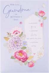 UK Greetings Mother's Day Card for Grandma featuring a sentimental design, ideal for celebrating Mom on Mother's Day.