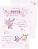 UK Greetings Mother's Day Card for Mum featuring a cute poem design, with colorful illustrations and heartfelt message.