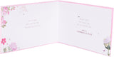 UK Greetings Mother's Day Card for Mum from Both of Us featuring a pink floral design with heartfelt message.