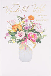 UK Greetings Mother's Day Card for Wife featuring a loving design, ideal for celebrating Mother's Day with a special message.