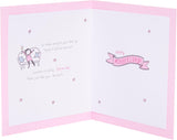 UK Greetings Mother's Day greeting card for her featuring a cute poem design, perfect for celebrating moms on special occasions.