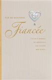 UK Greetings romantic greeting card for fiancée featuring a heartfelt design for her, perfect for special occasions.