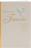 UK Greetings romantic greeting card for fiancée, featuring romantic design and heartfelt message for her.