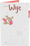 UK Greetings birthday card for wife featuring an elegant and heartfelt design, perfect for celebrating a special occasion.