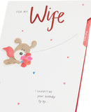 UK Greetings birthday card for wife featuring an elegant, heartfelt design, perfect for celebrating special occasions.