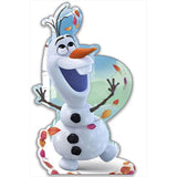 Disney Frozen Olaf cut-out birthday greeting card by UK Greetings featuring Olaf character on colorful stationery card.