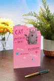UK Greetings funny Mother's Day card featuring a cute cartoon cat design, perfect for cat lovers and stationery enthusiasts.