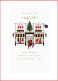 UK Greetings Mam Christmas Card for a special mom, featuring festive stationery design with holiday-themed artwork.