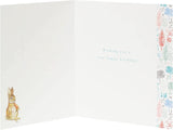 UK Greetings Peter Rabbit birthday greeting card featuring colorful illustrations and special birthday wishes on high-quality stationery.