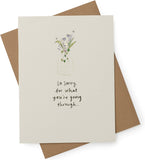 UK Greetings sympathy card featuring elegant design and comforting words, ideal for expressing condolences with heartfelt stationery.