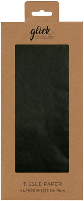 Black Tissue Paper 750 x 500mm