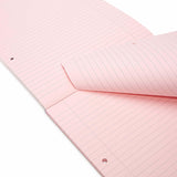 Rhino Pink Paper Refill Pad 8mm feints & margin A4 50 Leaf 100 pages