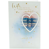 UK Greetings Wife Valentines Day Card with Envelope featuring a meaningful design, perfect for expressing love on special occasions.