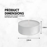 Unscented White 50 Tealight Candles