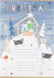 Hallmark Medium Christmas Card – The Wise Men Story Religious Design