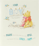Disney Winnie The Pooh Baby Boy Congratulations Card