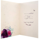 Hallmark 70th Birthday Card - Classic Embossed Floral Design