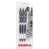 Zebra Ola Gel Retractable Pens – Medium Tip, Black Ink, Smooth and Comfortable Writing