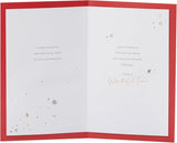 UK Greetings Christmas Card for Both of You – Festive Stockings Design