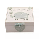 Blue Petit Cheri My Special Keepsake Box by Widdop & Co, 16cm giftware with decorative details for storing small mementos.