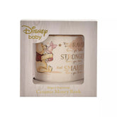 Widdop & Co Disney Magical Beginnings ceramic money box featuring Winnie the Pooh, with a cute and colorful design for saving coins.