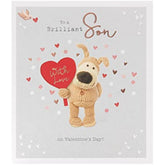 Boofle Brilliant Son Valentines Day Card With Envelope - Cute Design