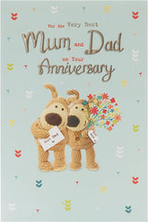 Boofle Parents Wedding Day Anniversary Card