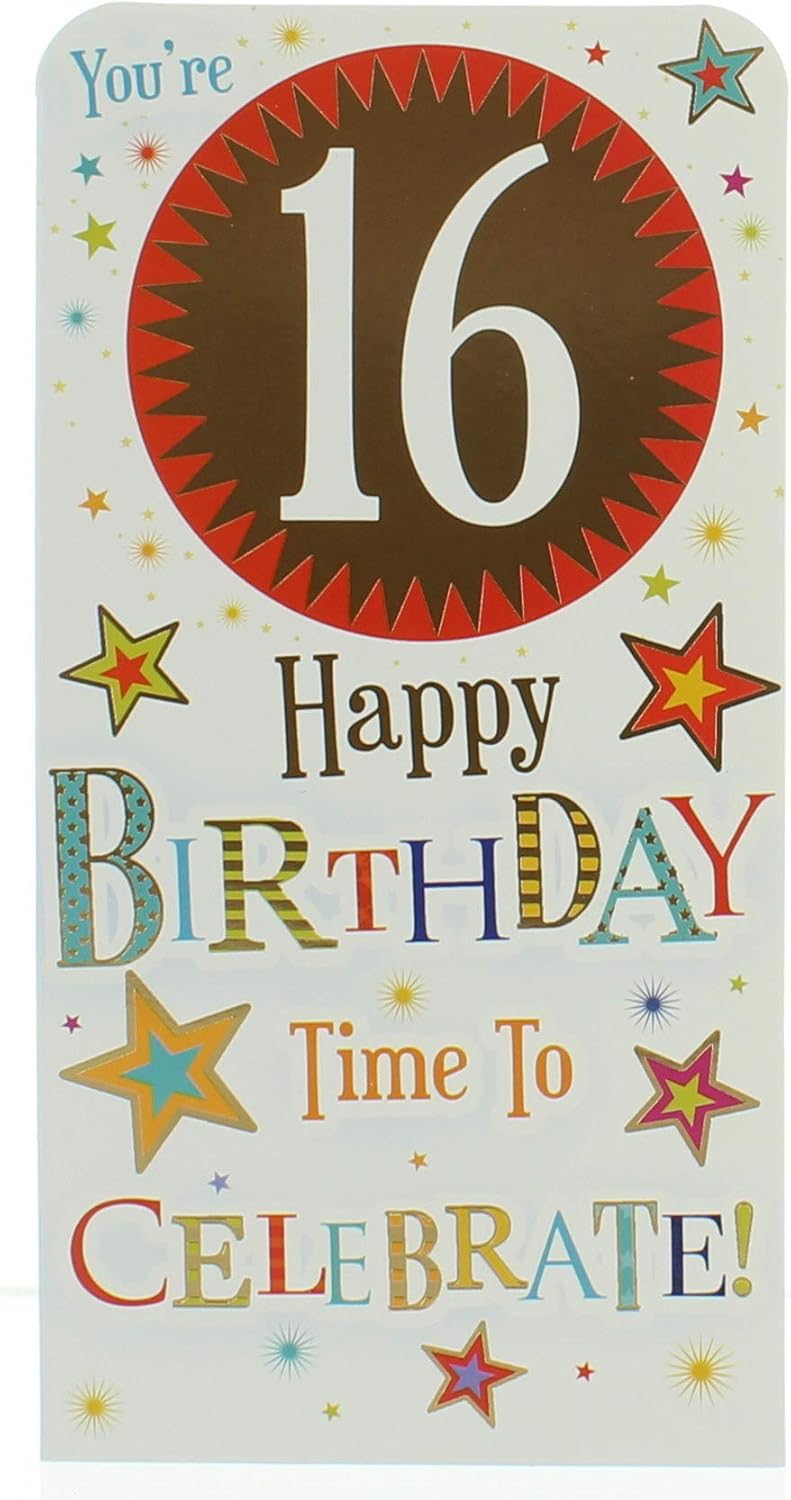 Xpress Yourself 16th birthday greeting card with elegant design, perfect for celebrating with a luxury money wallet card.