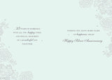 Xpress Yourself classic silver 25th anniversary greeting card featuring elegant design for special celebration.