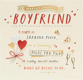 World Greatest Boyfriend Valentine's Day Card