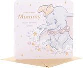 UK Greetings Disney Dumbo birthday card for Mummy featuring a special wishes design with Dumbo and colorful illustrations.