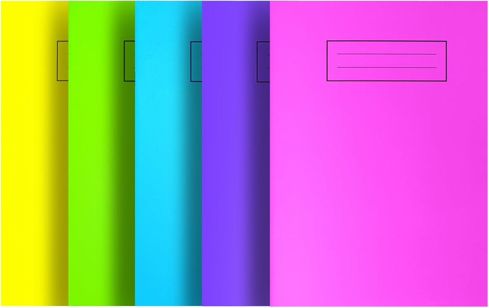 Silvine NBA5BT A5 Bright Exercise Notebook - Assorted Colours