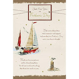 Xpress Yourself Father's Day greeting card with sailing boat design and "Just for You" message, perfect for Father's Day wishes.