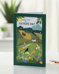 UK Greetings Father's Day Card for Him - 3D Landscape Design