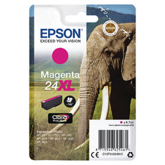Epson 24XL Elephant Magenta High Yield Ink Cartridge 9ml - C13T24334012