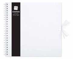Scrap Book - 40 Sheet White Paper - Large