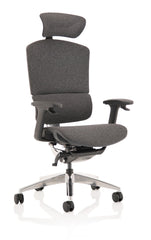 Ergo Click Plus Chair Grey Fabrimesh with Headrest PO000064 DD