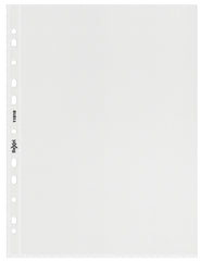 Rexel Superfine Multi Punched Pocket Polypropylene A5 55 Micron Top Opening Clear (Pack 20) 11010