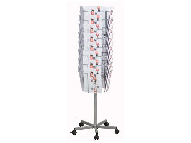 Twinco Agenda Mobile Revolving Literature Holder 32 Compartments A4 Silver - TW51308 DD