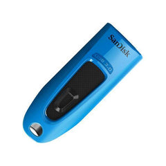 SanDisk 32GB Ultra USB3.0 Slide Blue Flash Drive Up to 100Mbs Read Speed